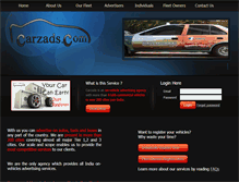 Tablet Screenshot of carzads.com